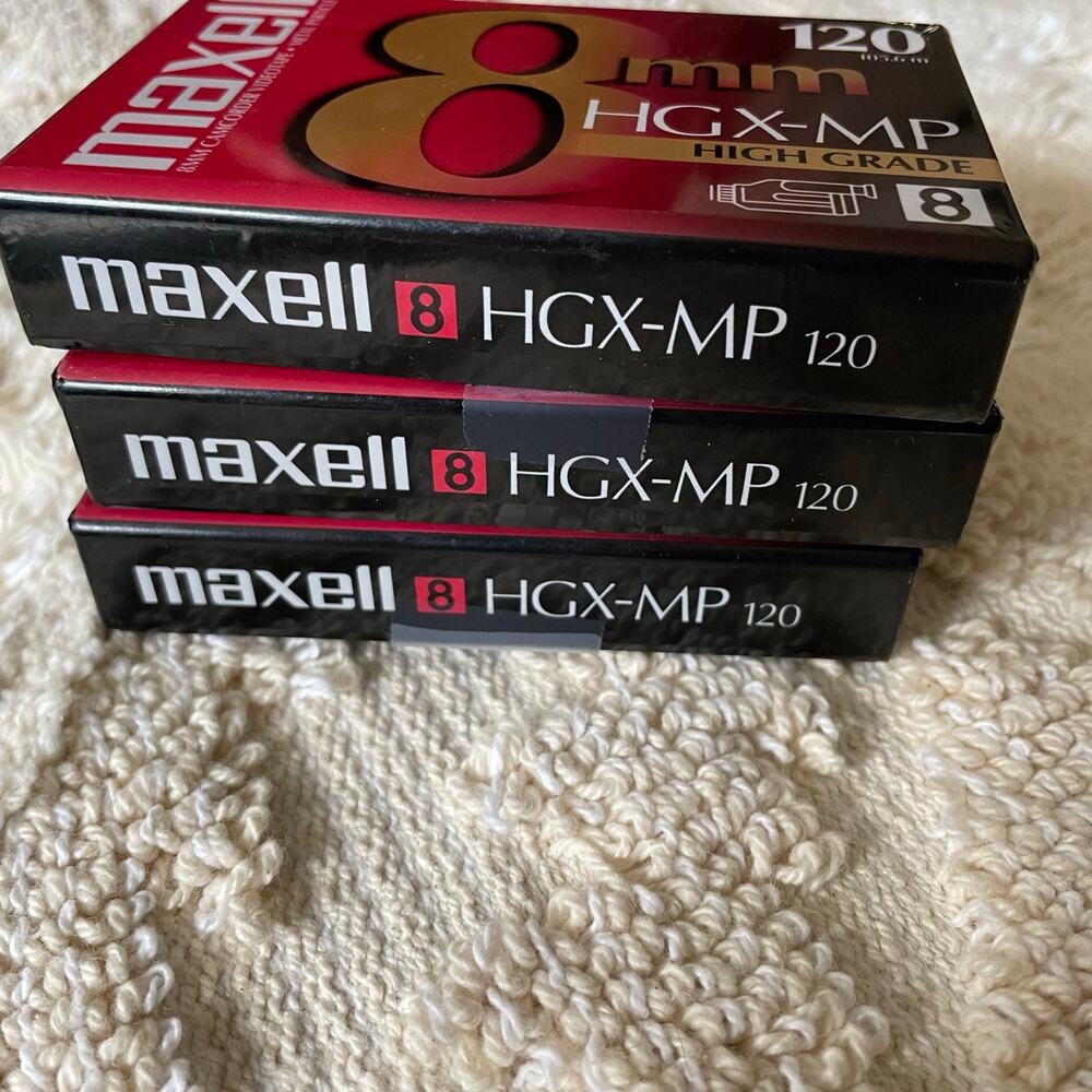 Maxell High Grade Camcorder 8mm Vide Cassette Tape HGX-MP120m